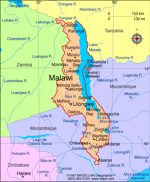 Lilongwe map
